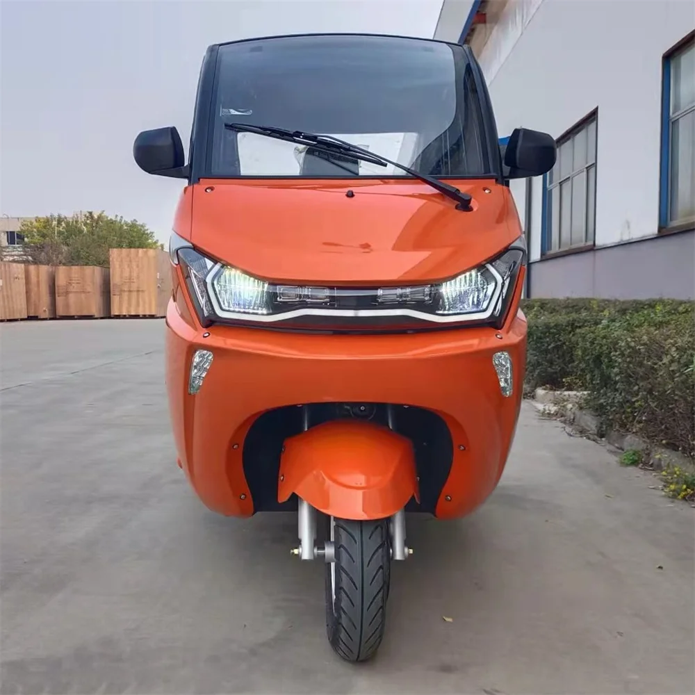 Two Seat Enclosed Covered Passenger Adult Tricycle