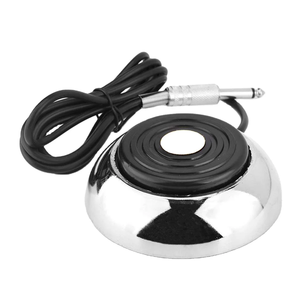 Tattoo Machine Foot Pedal Switch Round tattoo foot pedal Pro Stainless Steel Degree Switch