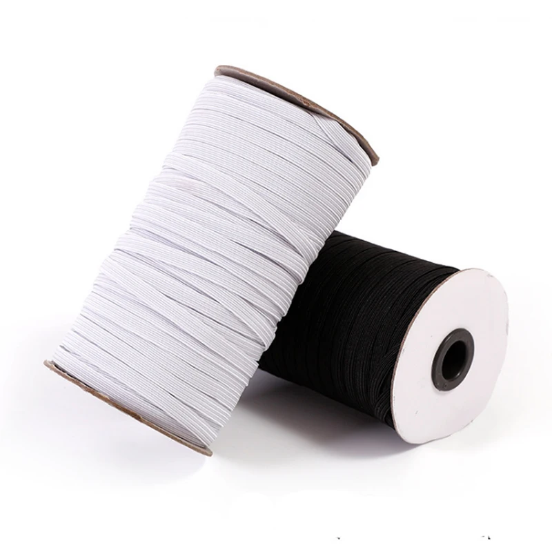 Handaiyanl2 in 1te Black Color Skinny Narrow 3 Lipstick 100% Polyester Elastic Band Garment Bags Home Textile Shoes Webbing