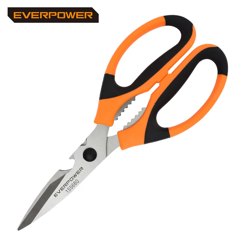 Hot sale 215mm stainless steel scissors new product household heavy duty stainless steel kitchen scissors