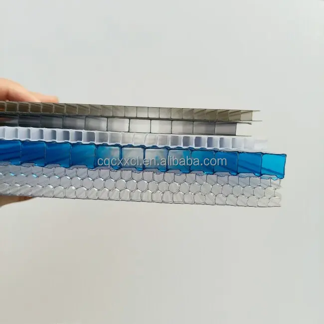 Полый поликарбонатный лист анти УФ пластиковая панель для парникового навеса