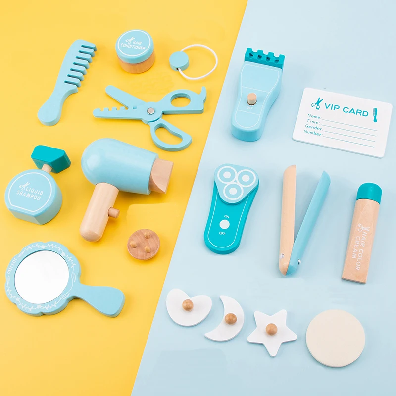 Детский деревянный набор для парикмахерской От 3 до 5 лет