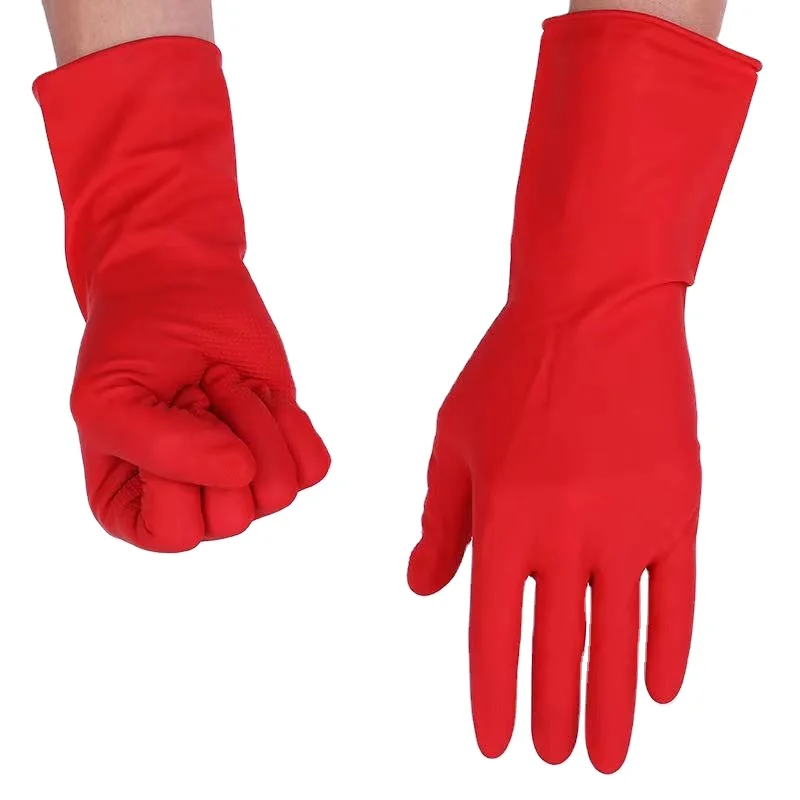 Gloves Cold resistant durable household cleaning gloves household cleaning thickened rubber gloves