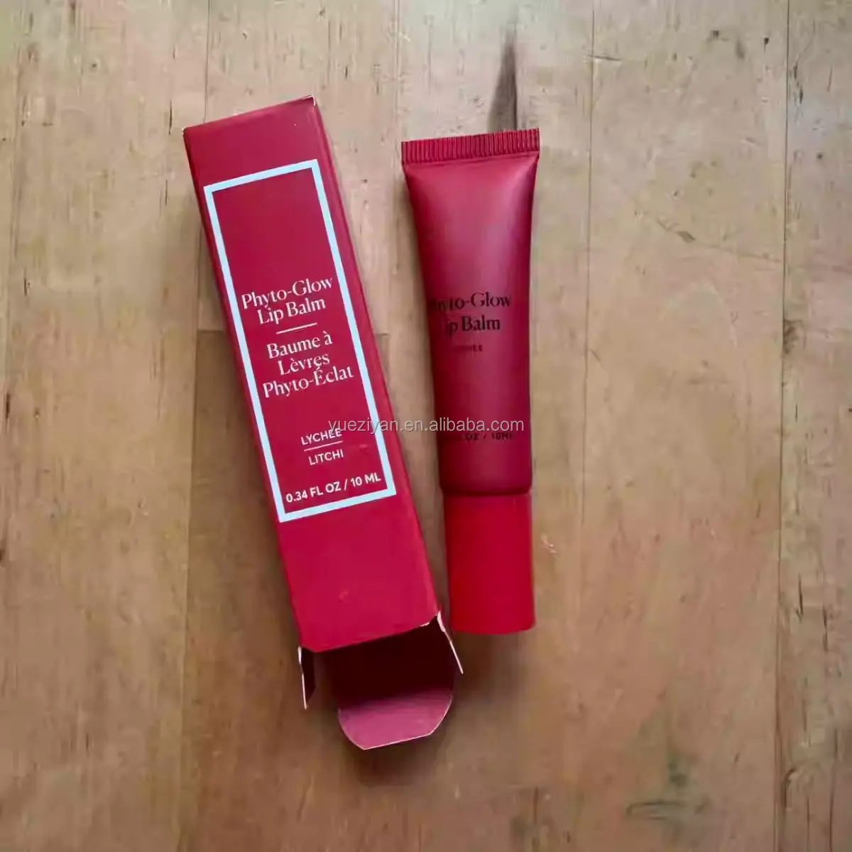 Private Label Natural Lychee Lip Balm Care Customized Organic Vegan Tinted Butter Silky Lip Balm