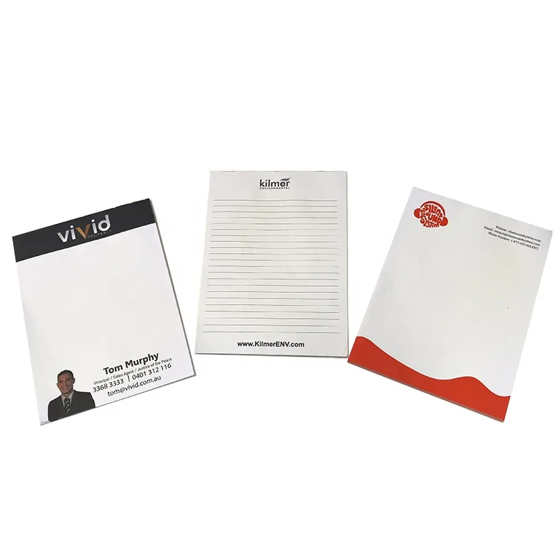 Custom Logo A6 Printed Daily Weekly Memo Pad Planner To Do List Notepads for office