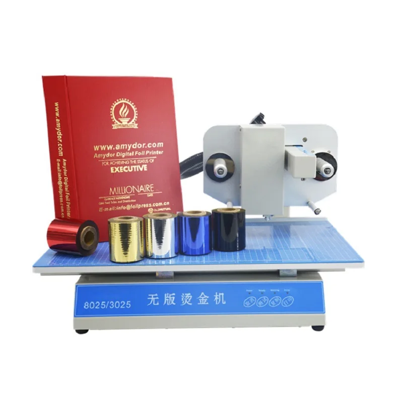 Digital Hot Foil Printing Machine Gold Foil Stamping Machine Leather PVC Card Hardcover Paper Emboss Foil Machine