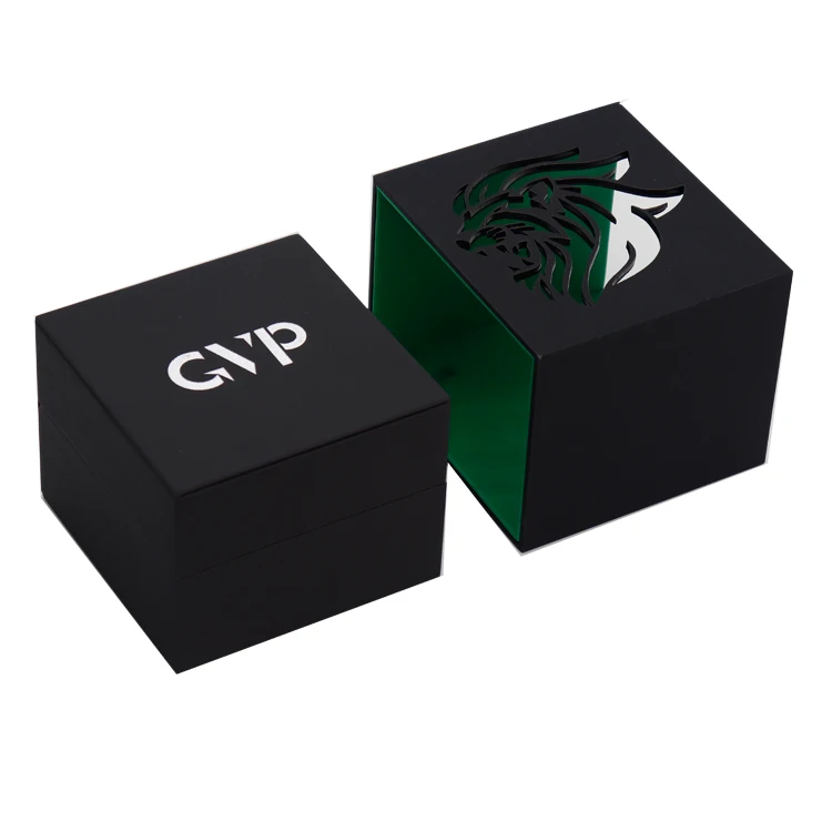 Lion head icon leather watch gift custom luxury jewelry watch box for men