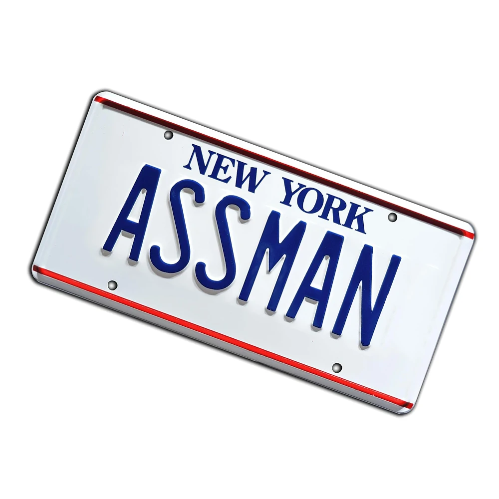 Factory Wholesale License Plate Rectangle Decorative Car Number Plate Waterproof High Quality New Retro car plates