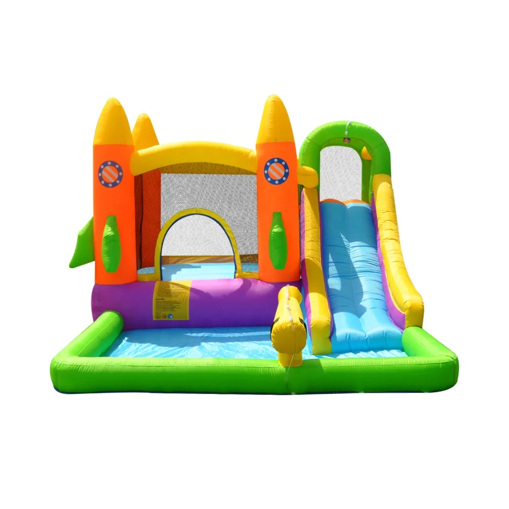 Supplier Bouncy Castle Water Slide Sales Manufacturer Combination Trampoline Playground Bounce House Straight Slide Water Park