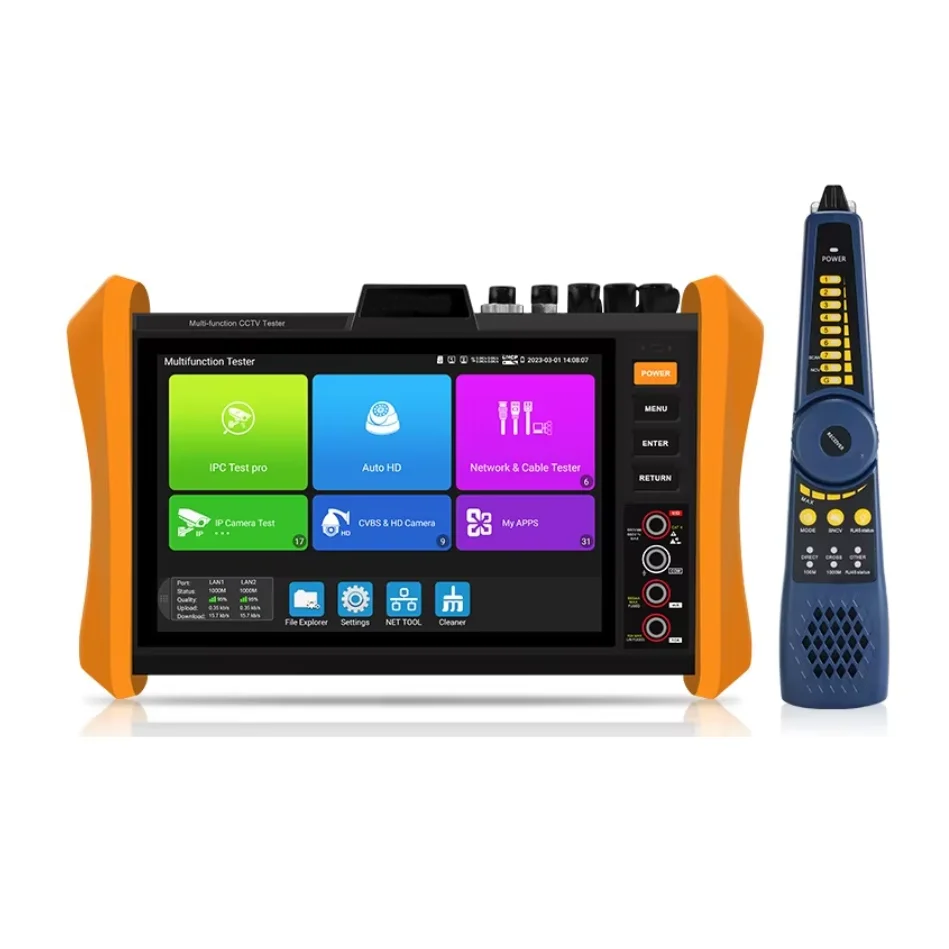 hottest 8K H.265 fullest function  AHD CVI TVI IPC cctv tester camera monitor H12-MOVTADHSEF