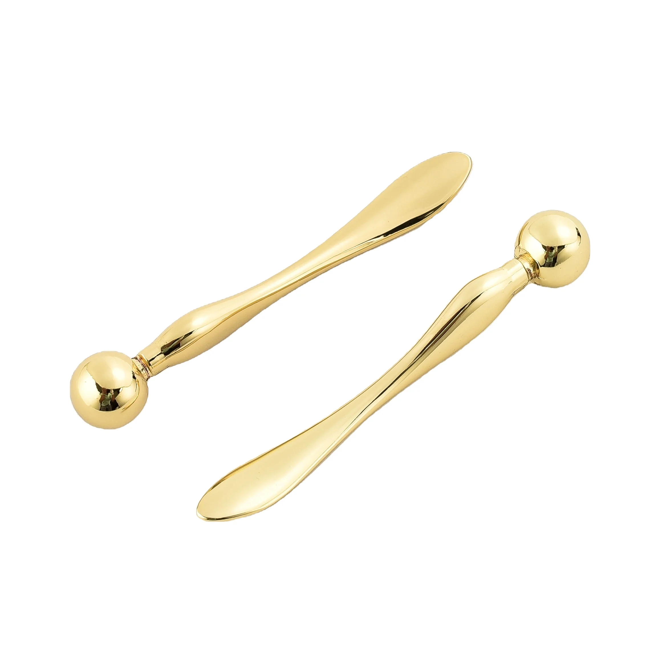 Косметическая шпатель из металлического сплава, маска для лица, крем для лица, ложка для смешивания, массажная палочка против морщин, макияж, Уход за глазами, инструменты для похудения