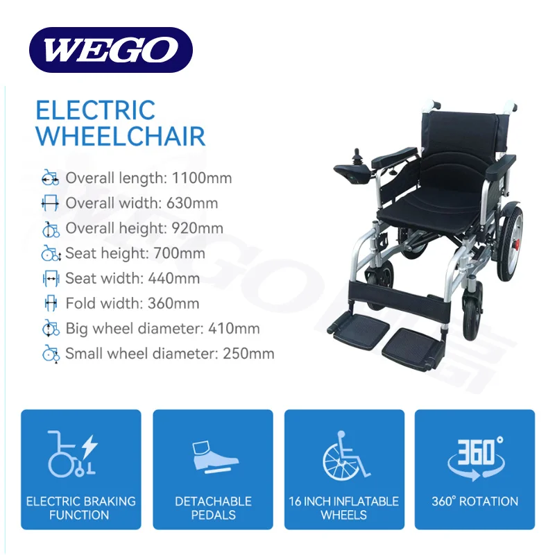 WEGO hospital wheel chair manufacturer folding lightweight manual wheelchair