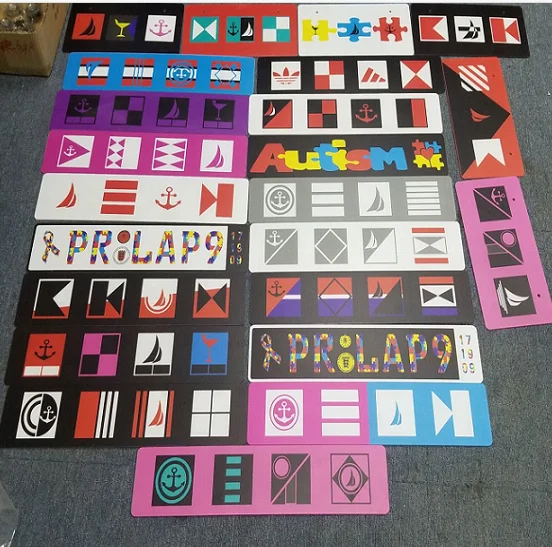 custom silk screen plastic license plates decoration jdm license plate usa logo license plates