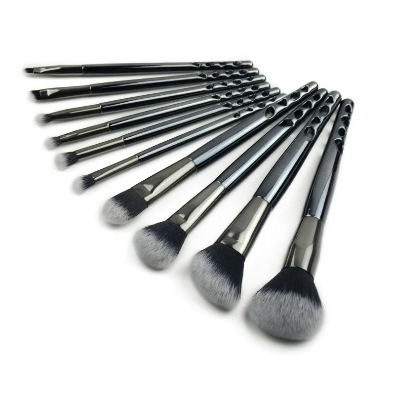 High quality JLY  professional cosmetic makeup brush 10pcs make up brushes set /makeup brushes custom logo