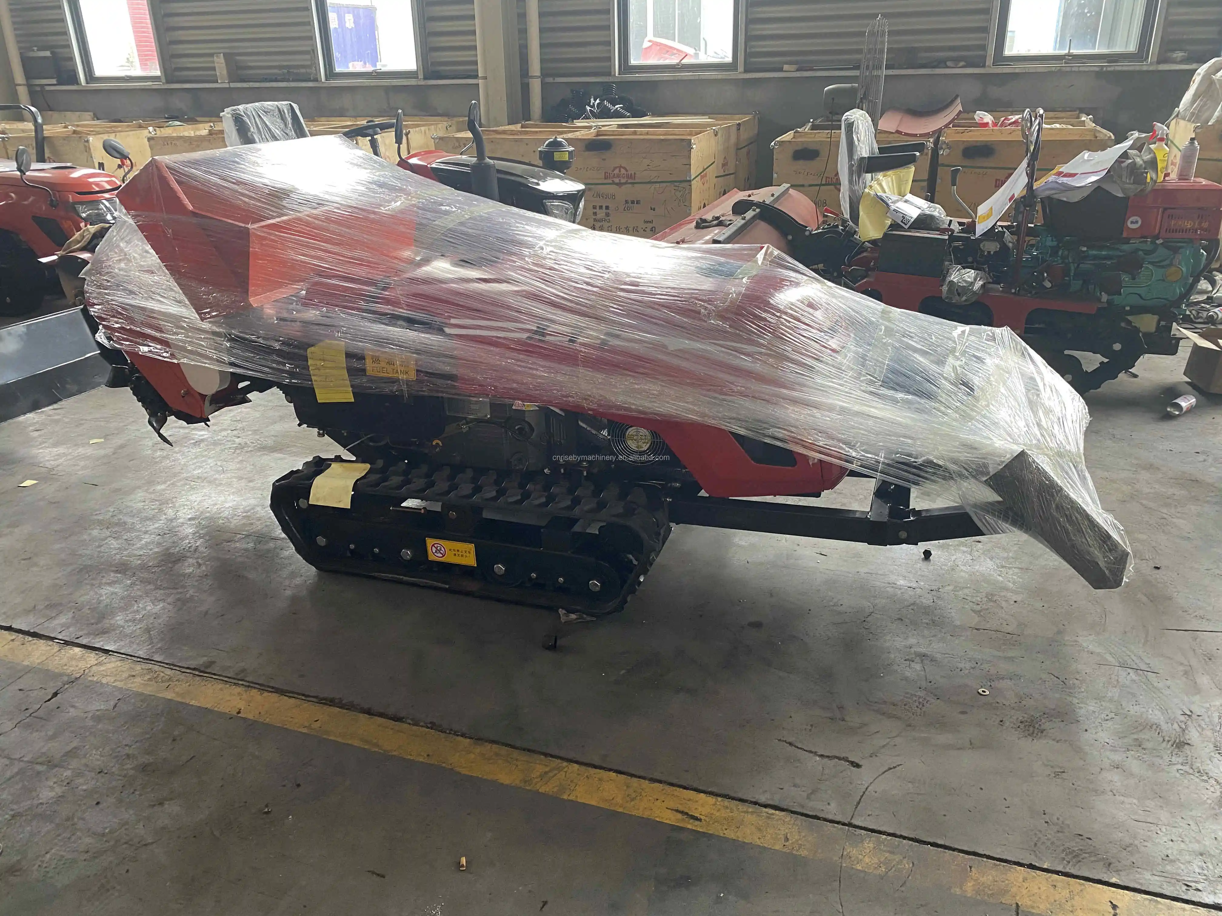 chinese farm use ride on tracks mower tiller sprayer tractors with 50hp