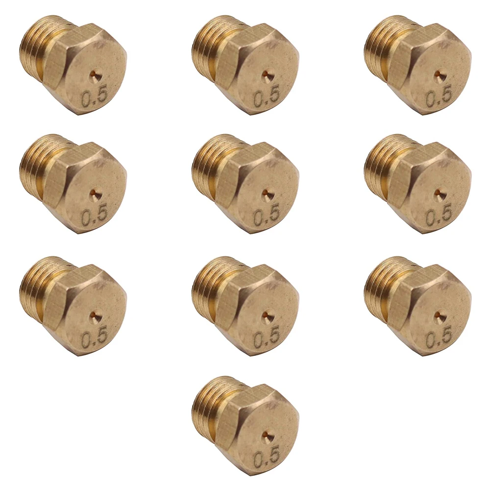 M6X0.75.75 резьбовое Латунное струйное отверстие 0,5 мм для газового водонагревателя или газовой печи