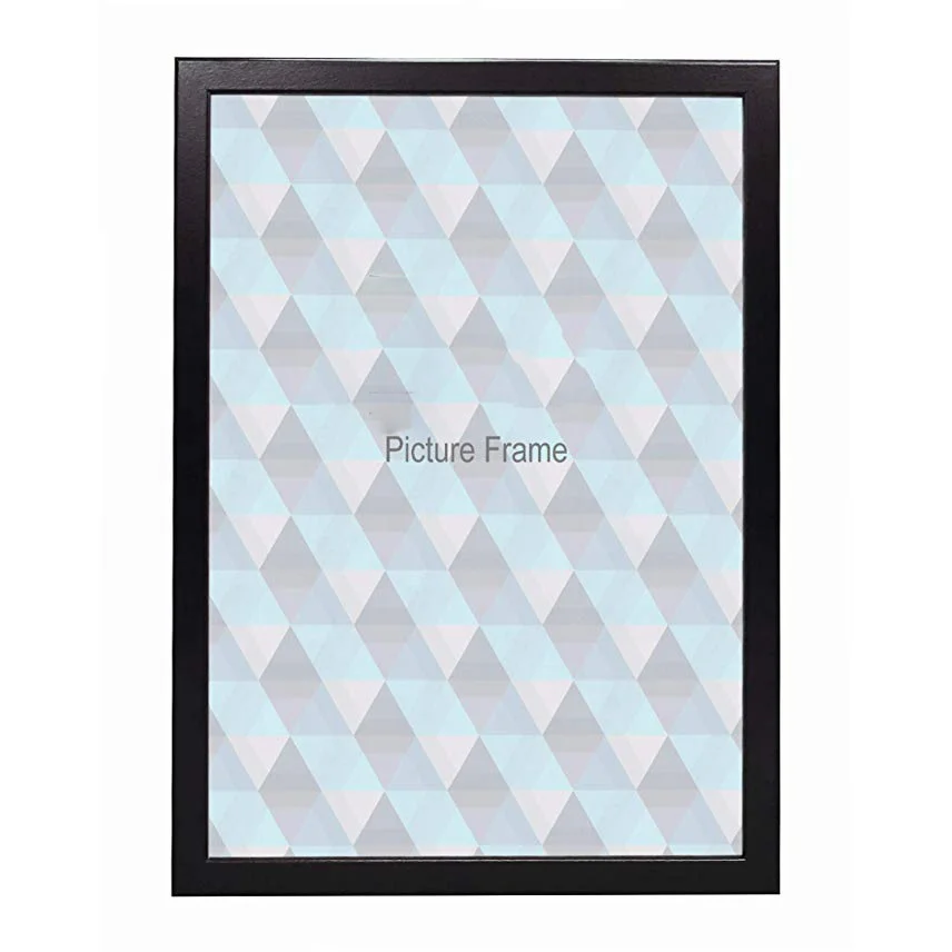 High quality A3 black Wood Thin Matt Black Ready Made Picture Frame