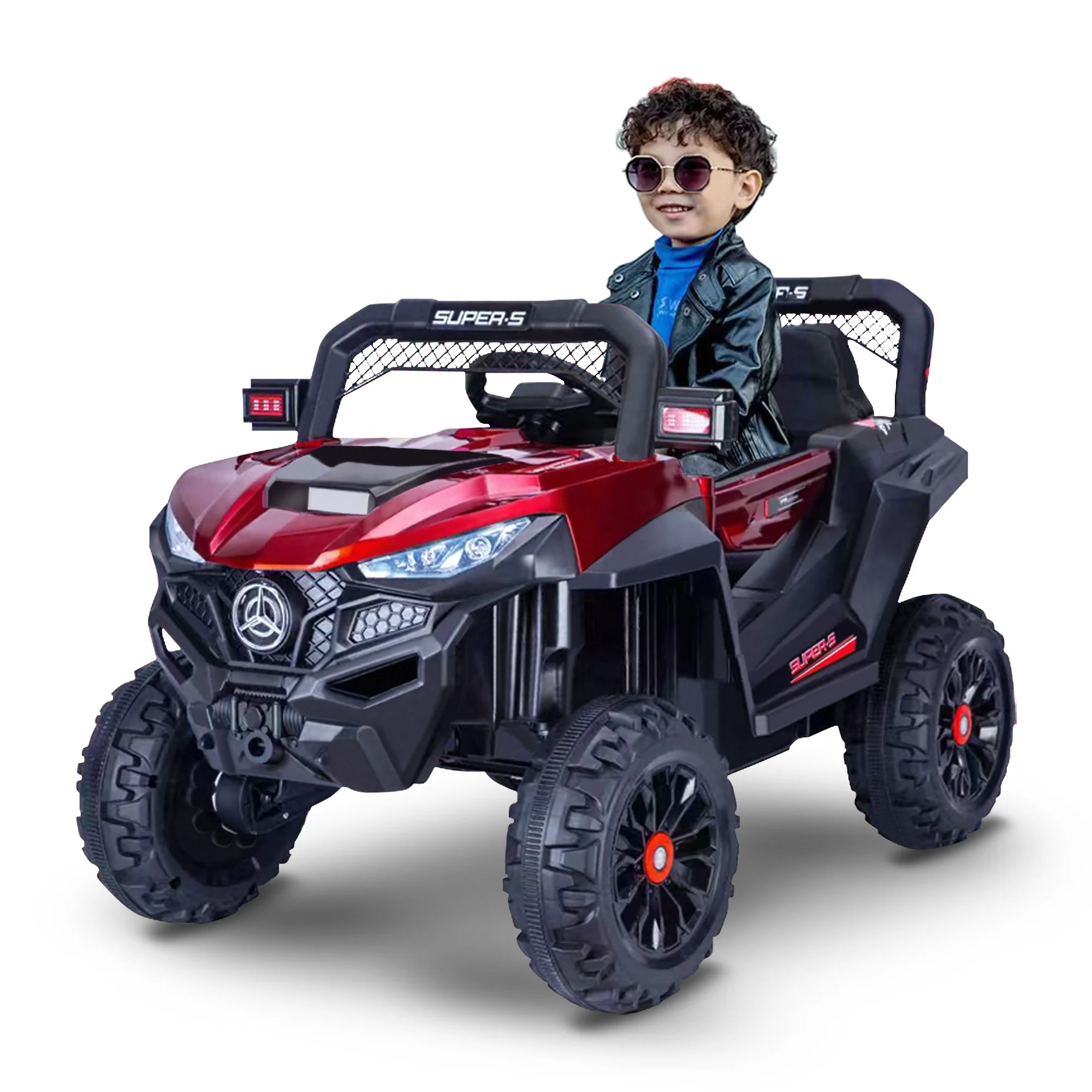 Ride-on cars for kids learning toys off-road vehicle electric remote control RC 4WD 12V/4.5A/7A large battery Early swing car