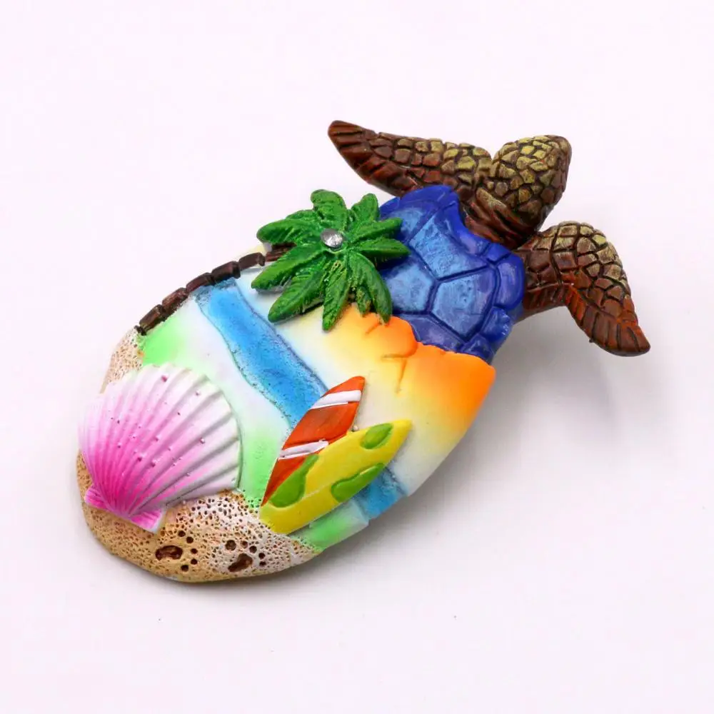 Personalized Resin Turtle Fridge Magnet Brazil Souvenir