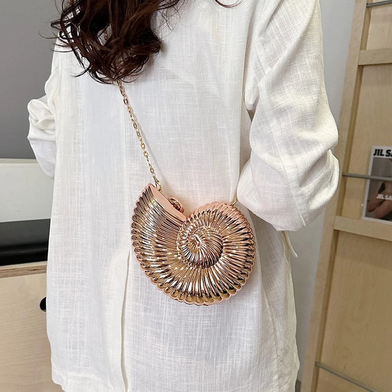 2024 Wholesale Summer Latest Lady Party Bag Model Sea Shell Clutch Chain Shoulder Evening Bags Women Brand Designer Evening Bags