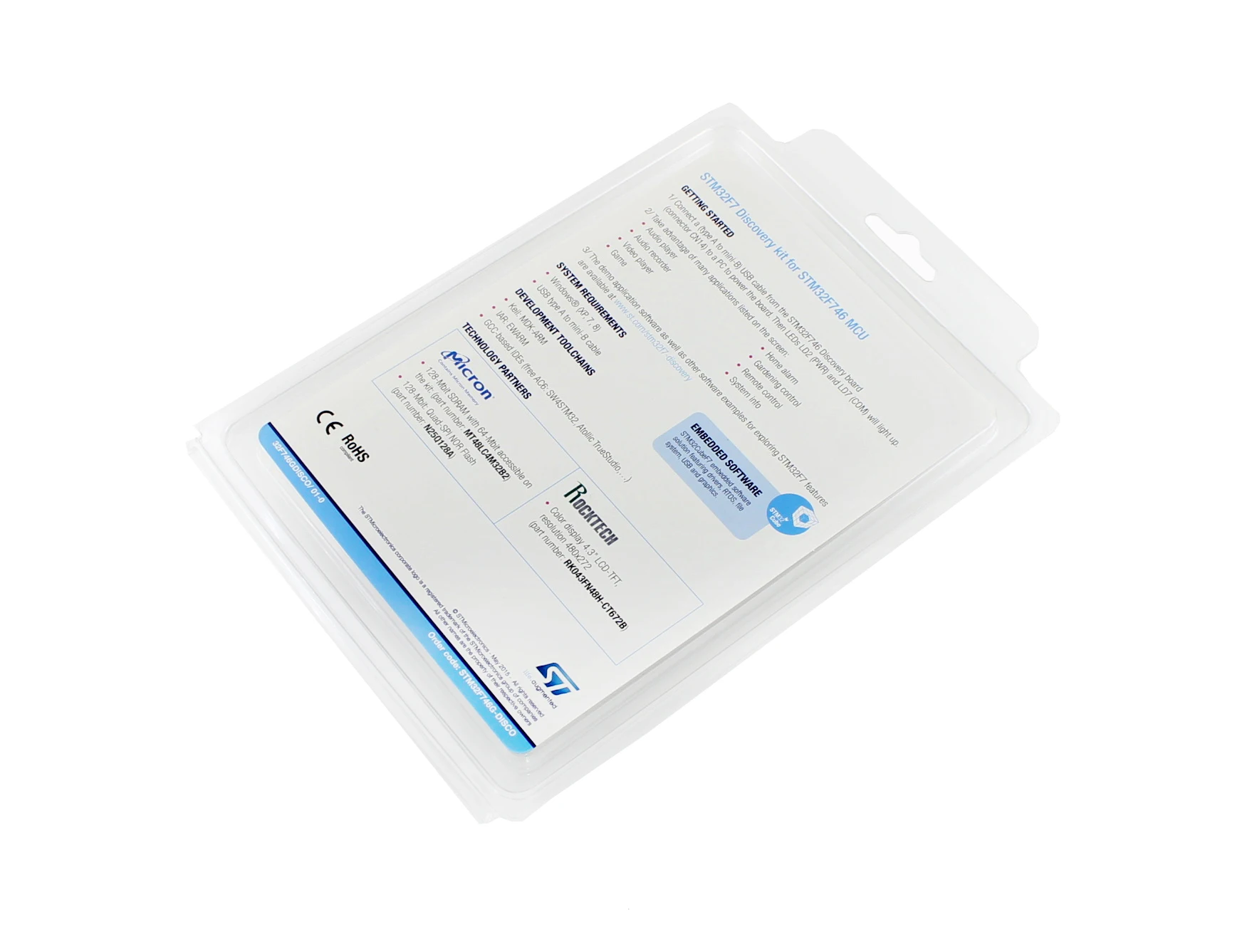 ST STM32F746G-DISCO, 32F746GDISCOVERY Discovery Kit With STM32F746NG MCU