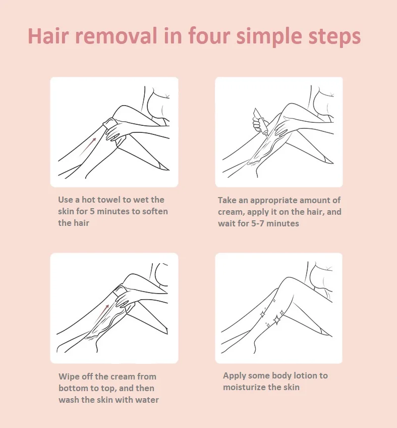 
OEM/ODM Factory Wholesale Gentle Hair Removal Cream permanent appliances for body Fast Hair Removing Cream 