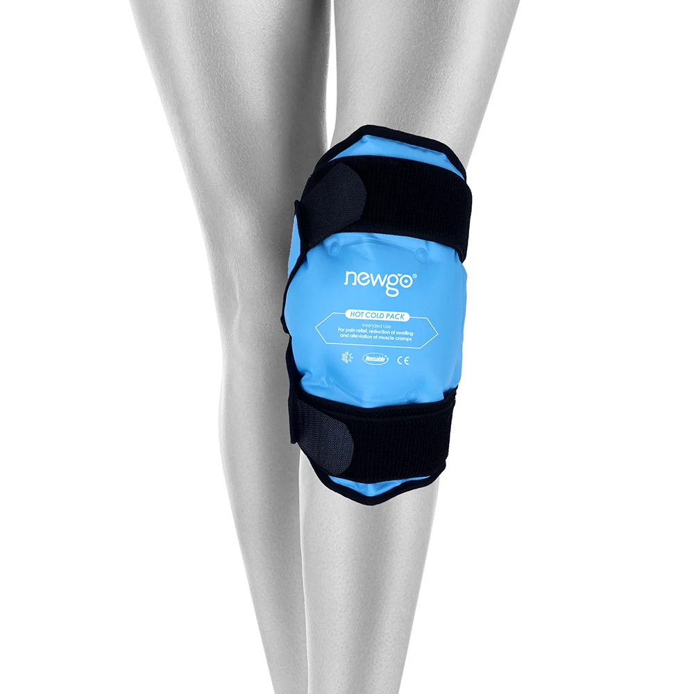 Reusable knee ice pack wrap cold hot compress ice gel brace for knee arthritis pain relief