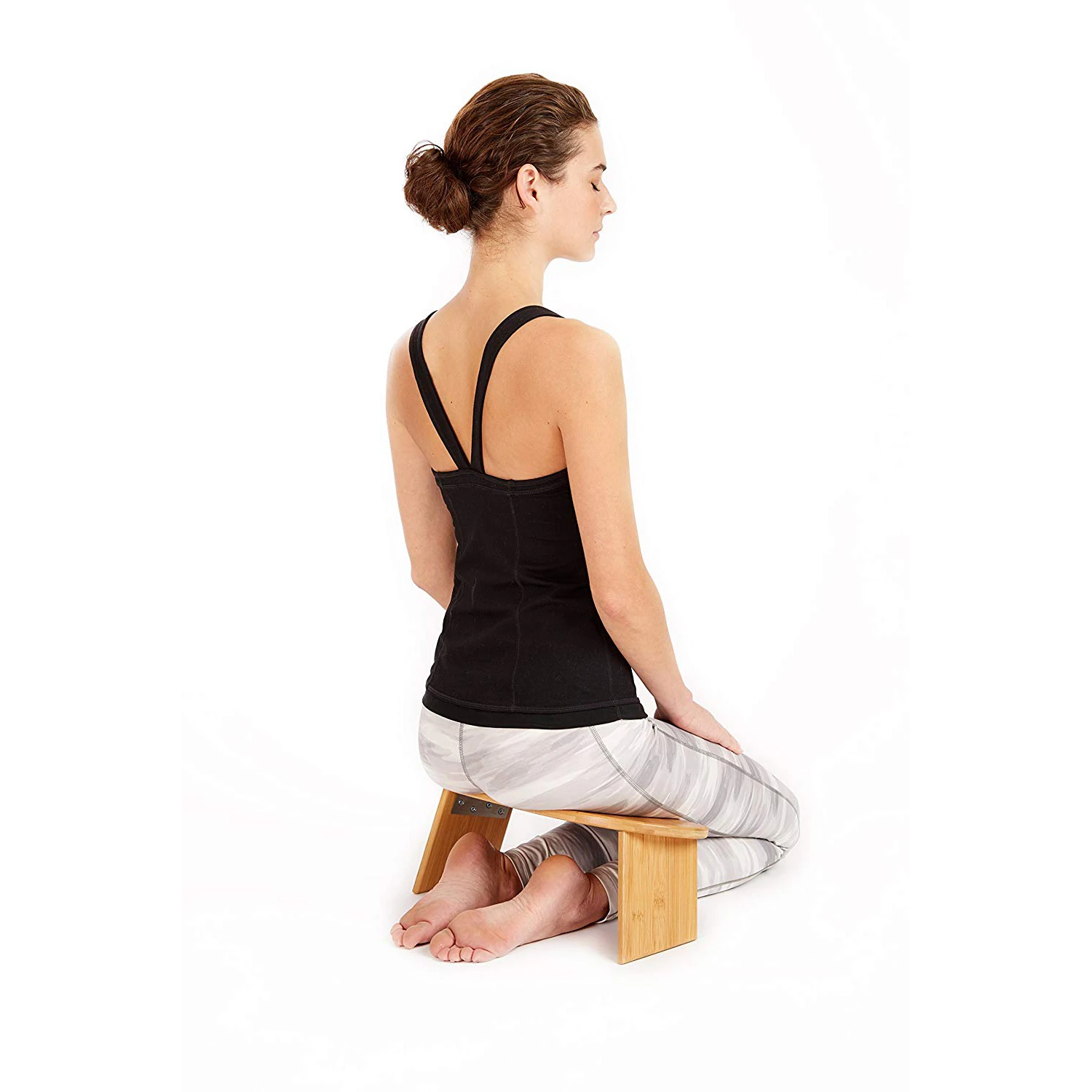 New Arrival Bamboo Meditation Adjustable Bench Seiza Kneeling Stool for Home Yoga Relaxed