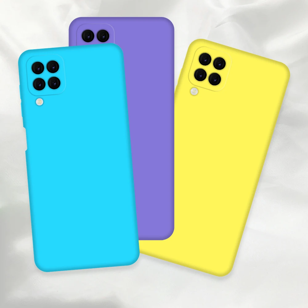 For Samsung A12  A22 phone case lined with fleece 2.0MM TPU original case for Samsung