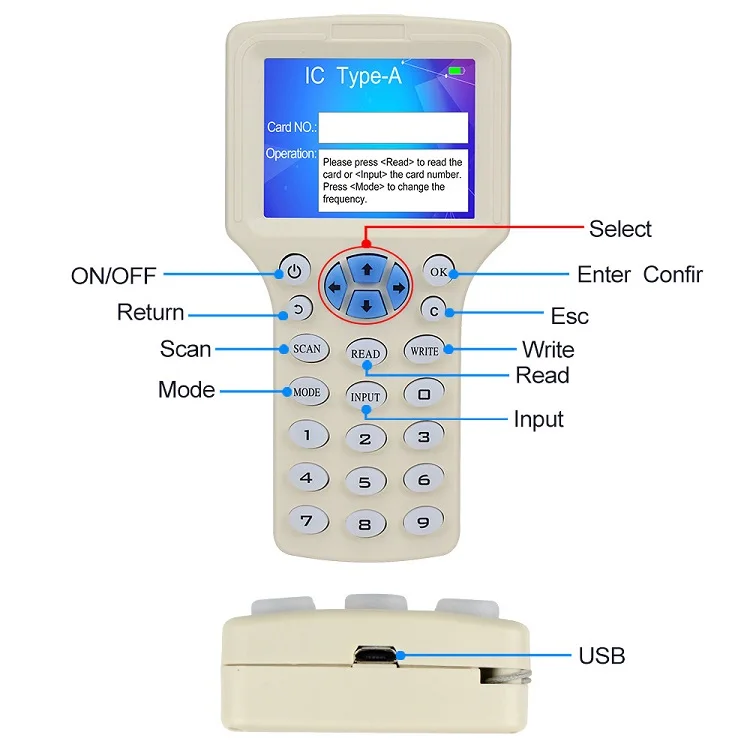  Карта NFC копировальный Дубликатор duplo и 10 Частота программист карты RFID считыватель