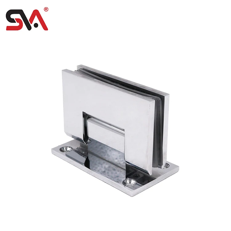 Wholesale Hardware Fixing on Wall 90 Degree SVA-222 Brass Zinc Alloy Wall to Glass Hinge Sliding Door Shower Hinge