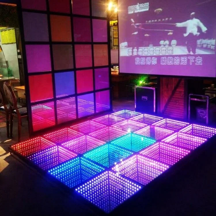 Диджейские огни, 3d магнитное закаленное стекло, Интерактивная зеркальная плитка для танцпола, для ночного клуба, вечеринки, танцевальная панель, квадрарель, кирпичная лампа