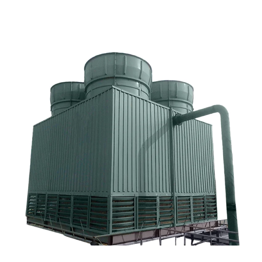 China Competitive Price Square Counter Flow  Medium Temperature Super Low Noise Motor Fan Cool Water Towers