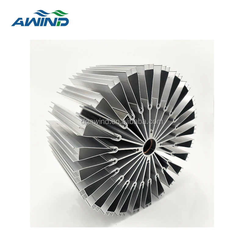 Aluminium large led cub round heatsink with copper heat pipe heat sink 100watts street lamp bulb