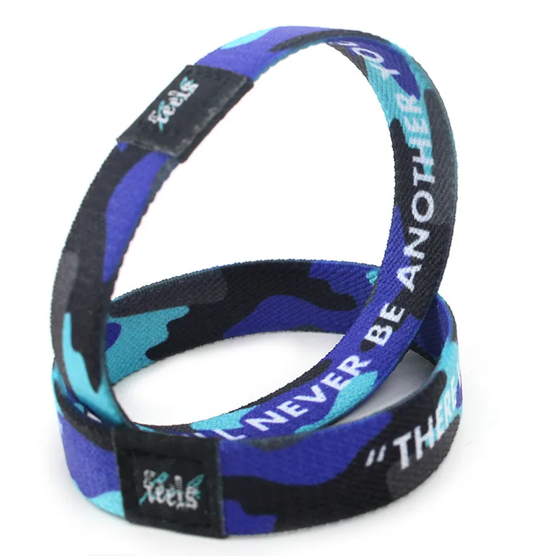 Polyester Bracelet Fashion Wrist Band Event Elastic Wristband for man