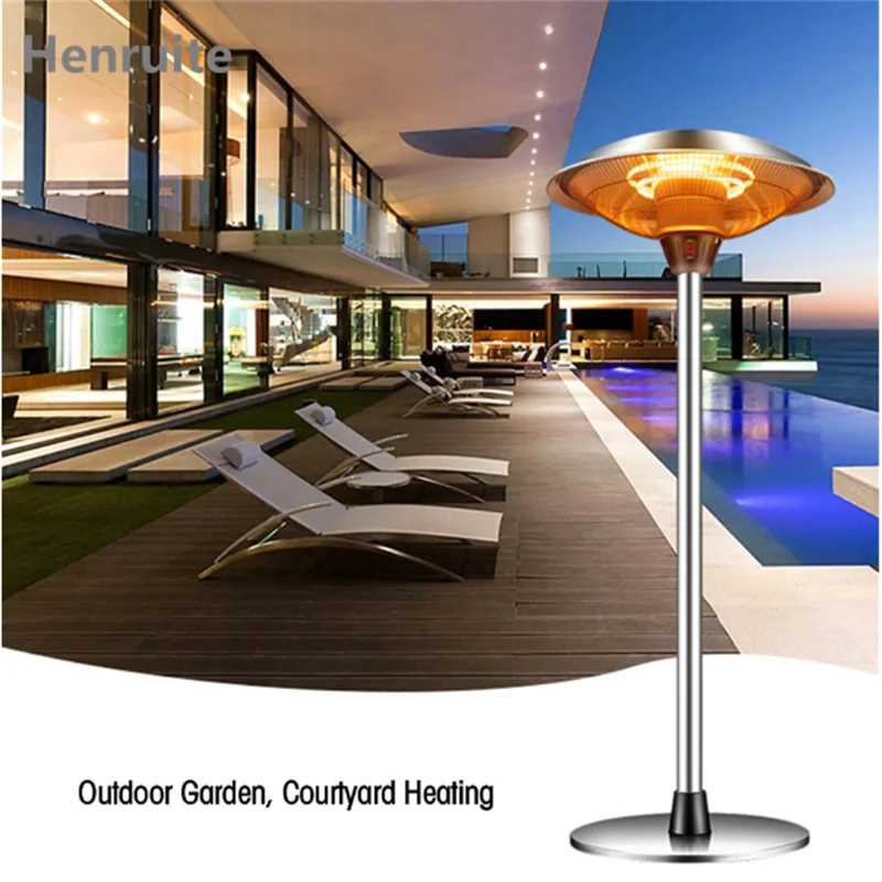 UK Plug Freestanding Electric Heater Waterproof and Remote Controlled for Indoor and Outdoor Use Wholesale Infrared Heaters