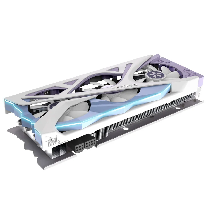 Фирменная Новинка YESTON SAKURA RX6750XT-12GD6 видеокарту украшенное мозаикой из драгоценных камней 12 Гб GDDR6 RX6750 XT видеокарты