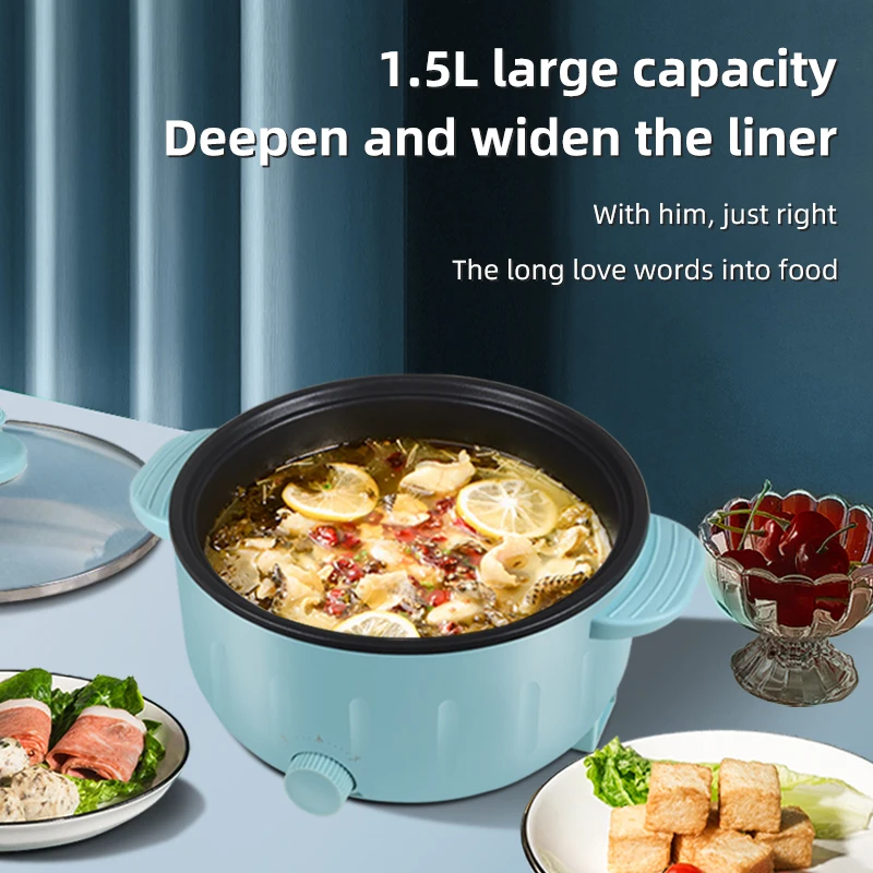 Multi-Function Electric Hot Pot Electric Boiling Pot Suitable for Noodles/hotpot/soup Fry Pan Hot Pot Nonstick Cooking Pots