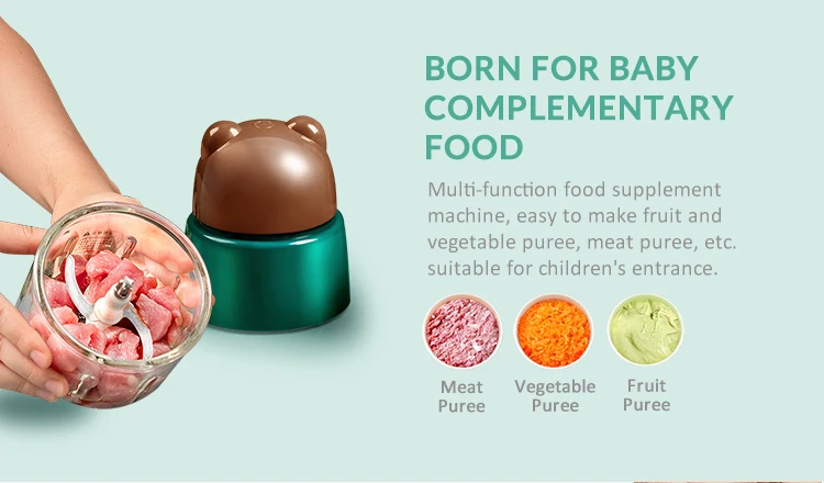 Powerful 200W Portable Baby Food Maker Baby Food Pouch Machine Food Processor For Baby 2022