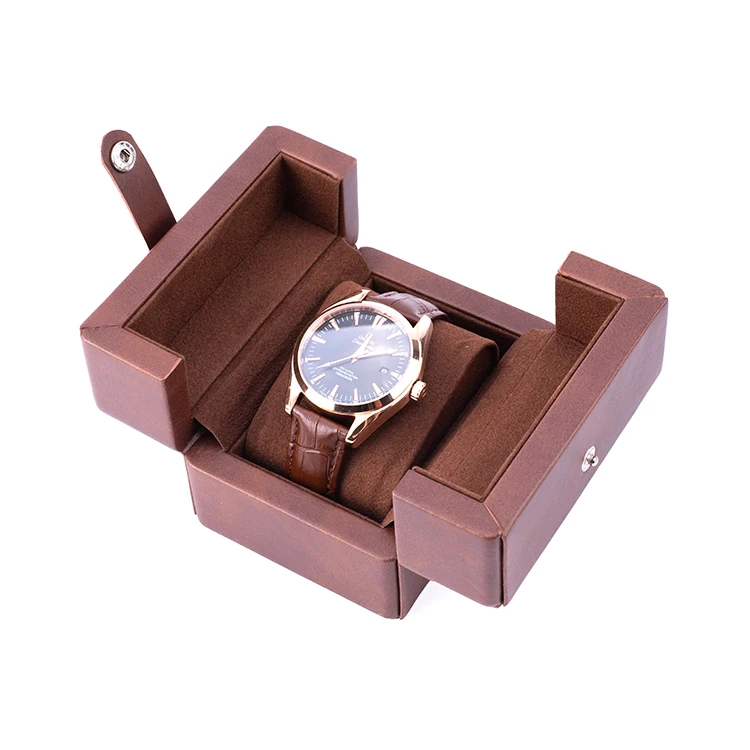 Custom watch box luxury OEM logo retail display gift packaging box for automatic watch
