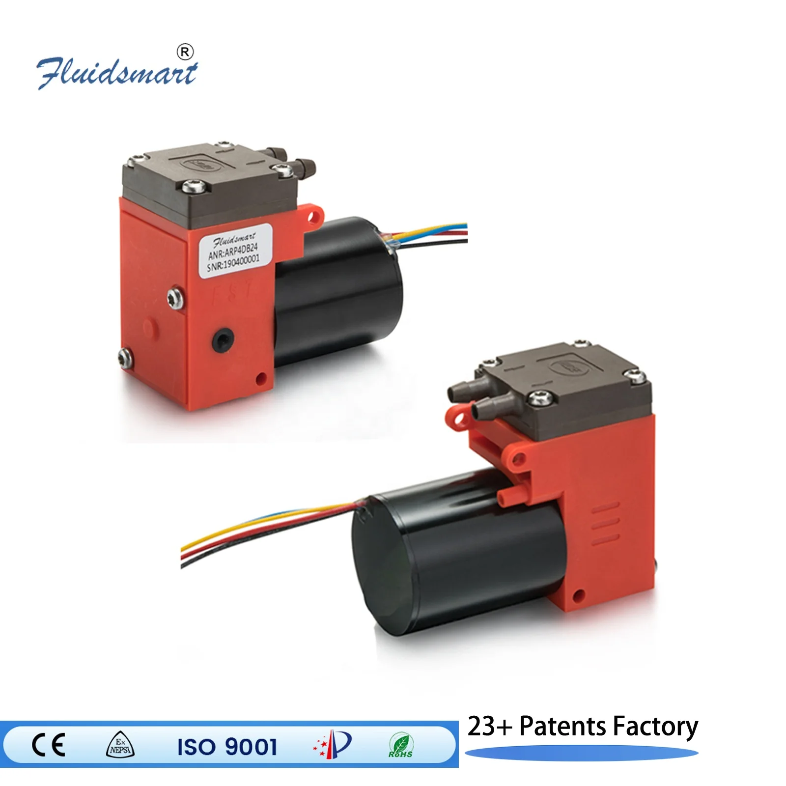Fluidsmart ARP4DB24 electric micro pump lab oil free piston pump brushless motor 12dc air pump
