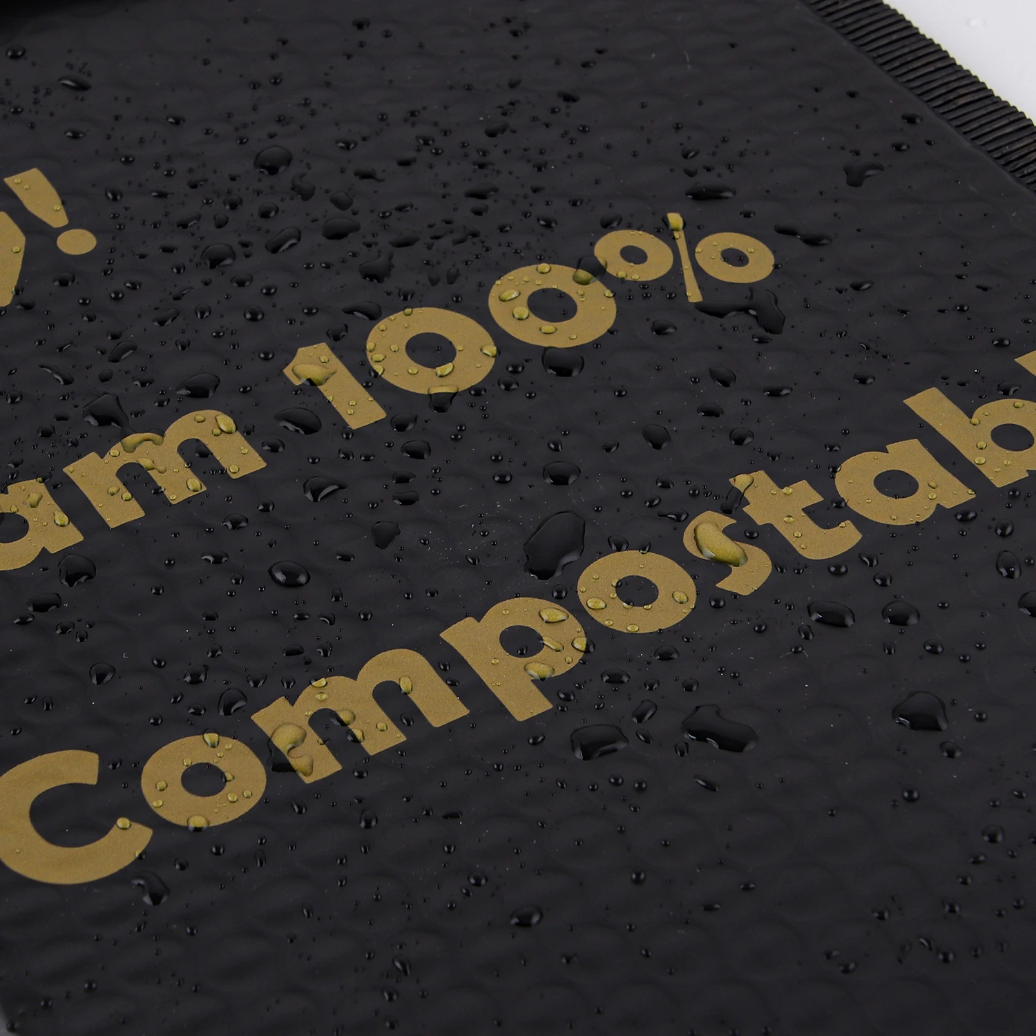 OEM Экологически чистый дизайн, матовые водонепроницаемые мягкие конверты, биоразлагаемые черные Пользовательские Биоразлагаемые Пузырьковые конверты с логотипом