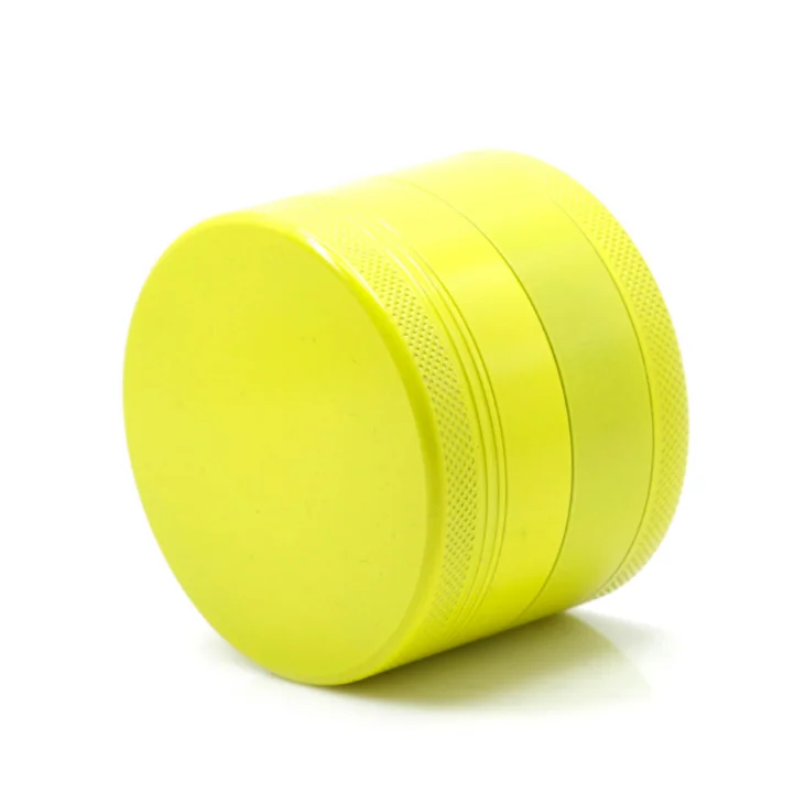 colorful OEM custom laser logo 63mm 4piece green ceramic herb grinders