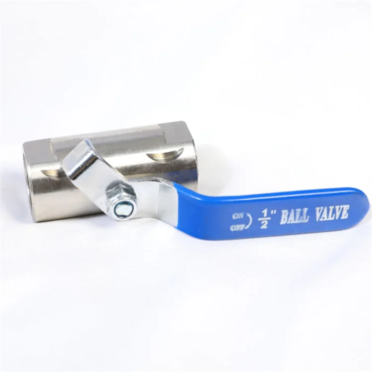 Wholesale all size 304/201 stainless steel  WOG water oil gas ball valve hydraulic threaded one piece high quality