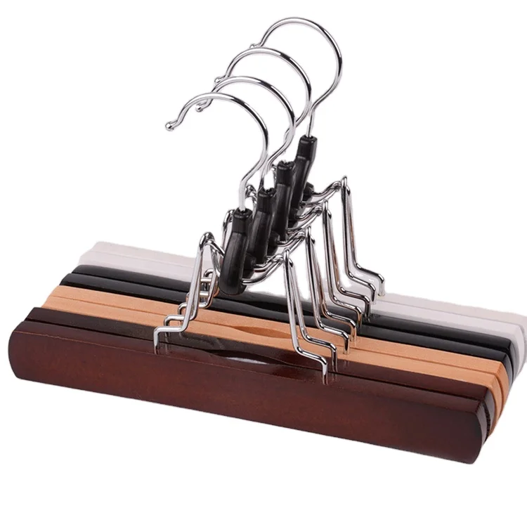 High Quality Multipurpose Wig Hair Extension Storage Wooden Pants Skirt Hanger