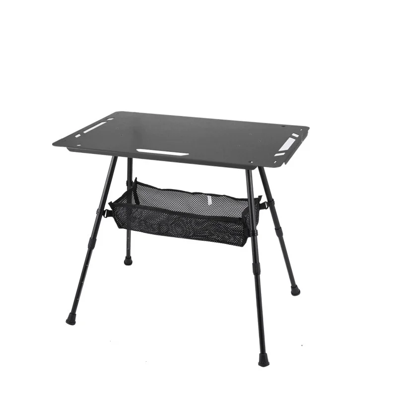 Folding Desk Outdoor Aluminum Alloy Table Small Hard Top Camping Table Adjustable Height Table