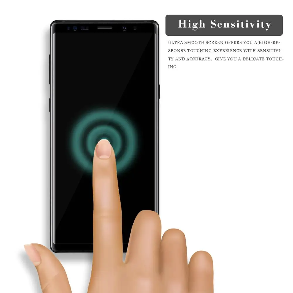 
3D tempered glass reasonable price 0.33mm glass screen protector for Samsung Galaxy Note 9 