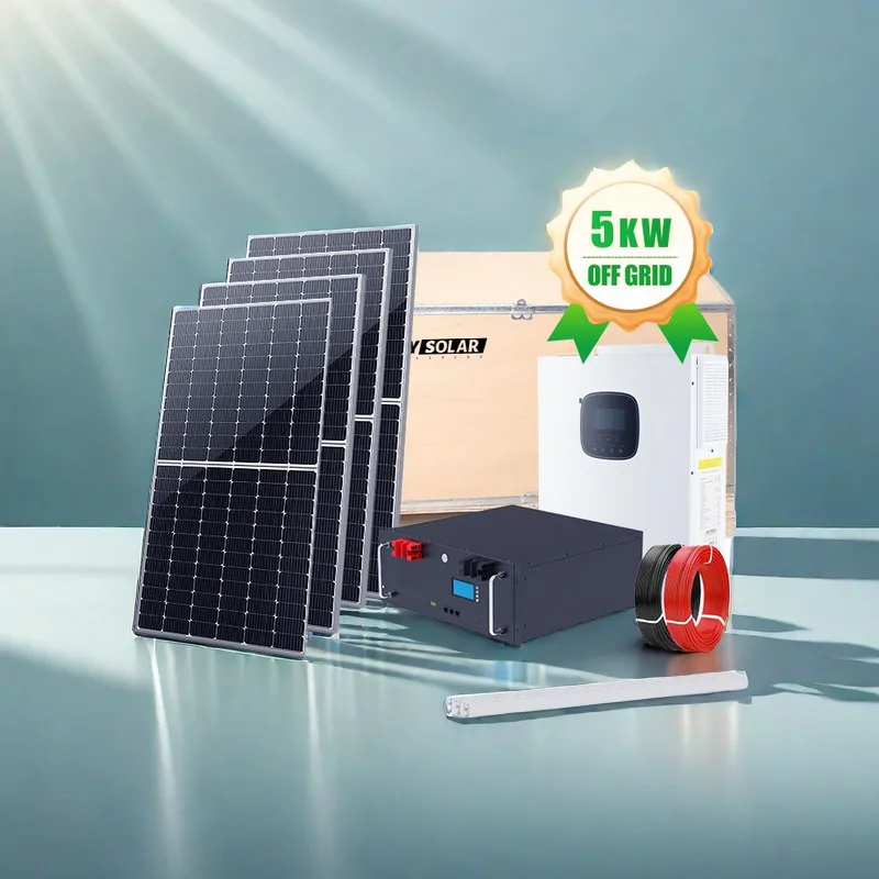 3kw 5kw 10kw small inverter solar system use with 5kwh storage lifepo4 batteries complete apply for home