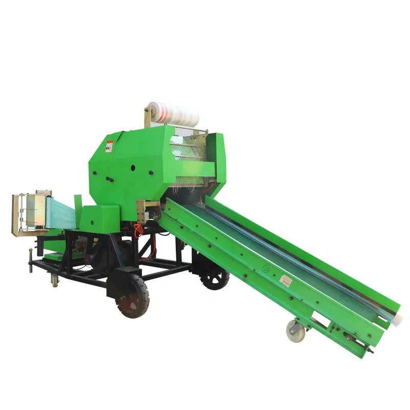 round square baler corn silage compress machine hay pressing bagging packing machine (1600501132071)