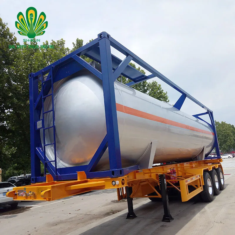 ISO Tank Container Trailer 20FT 40ft Steel Storage Fuel Tanker
